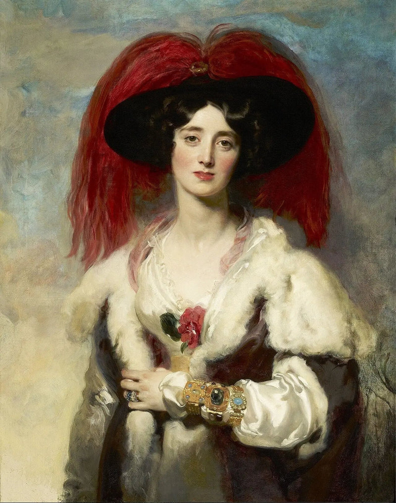 Porträtt av Julia, Lady Peel - Thomas Lawrence