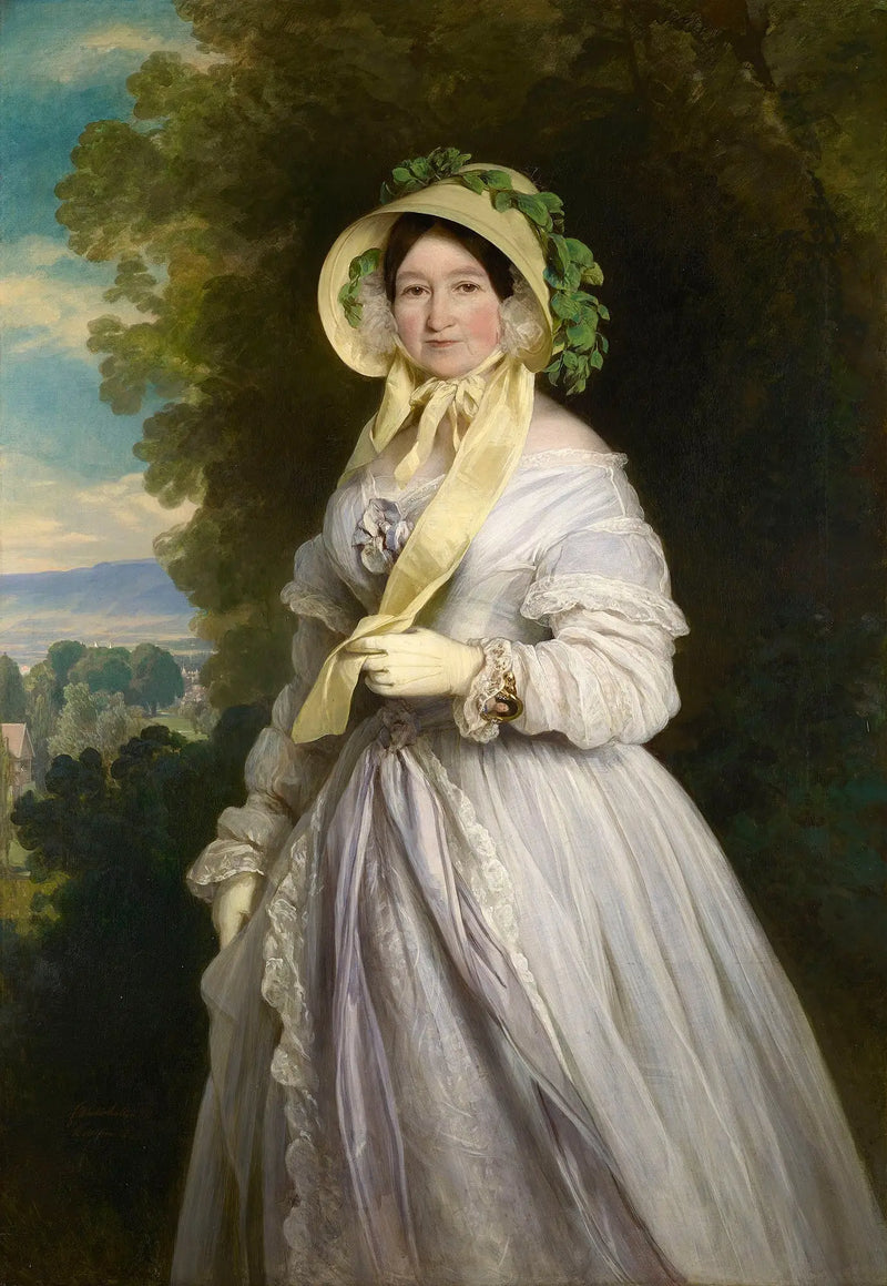 Porträtt av Juliane, prinsessa av Sachsen-Coburg-Saalfeld - Franz Xaver Winterhalter