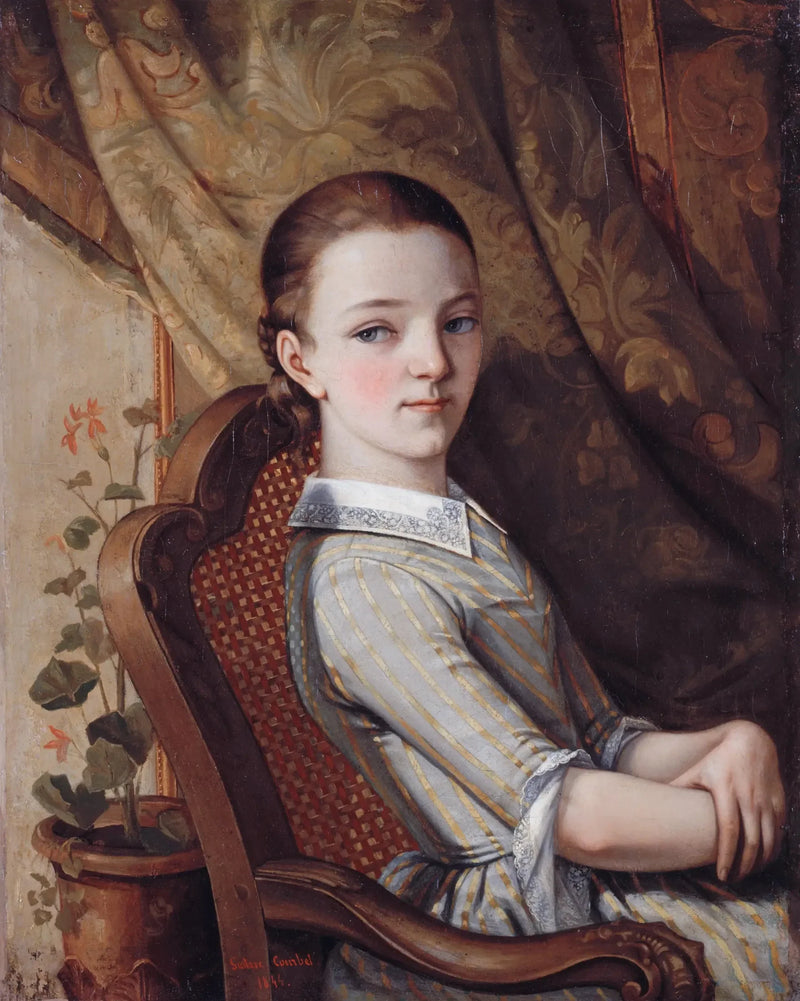 Porträtt av Juliette Courbet - Gustave Courbet