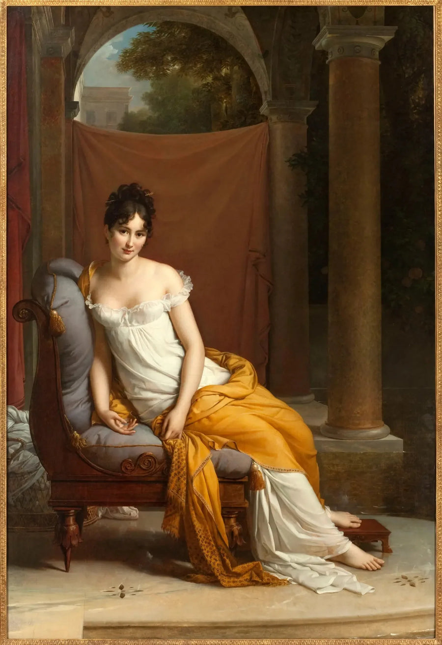 Porträtt av Juliette Récamier - François Gérard