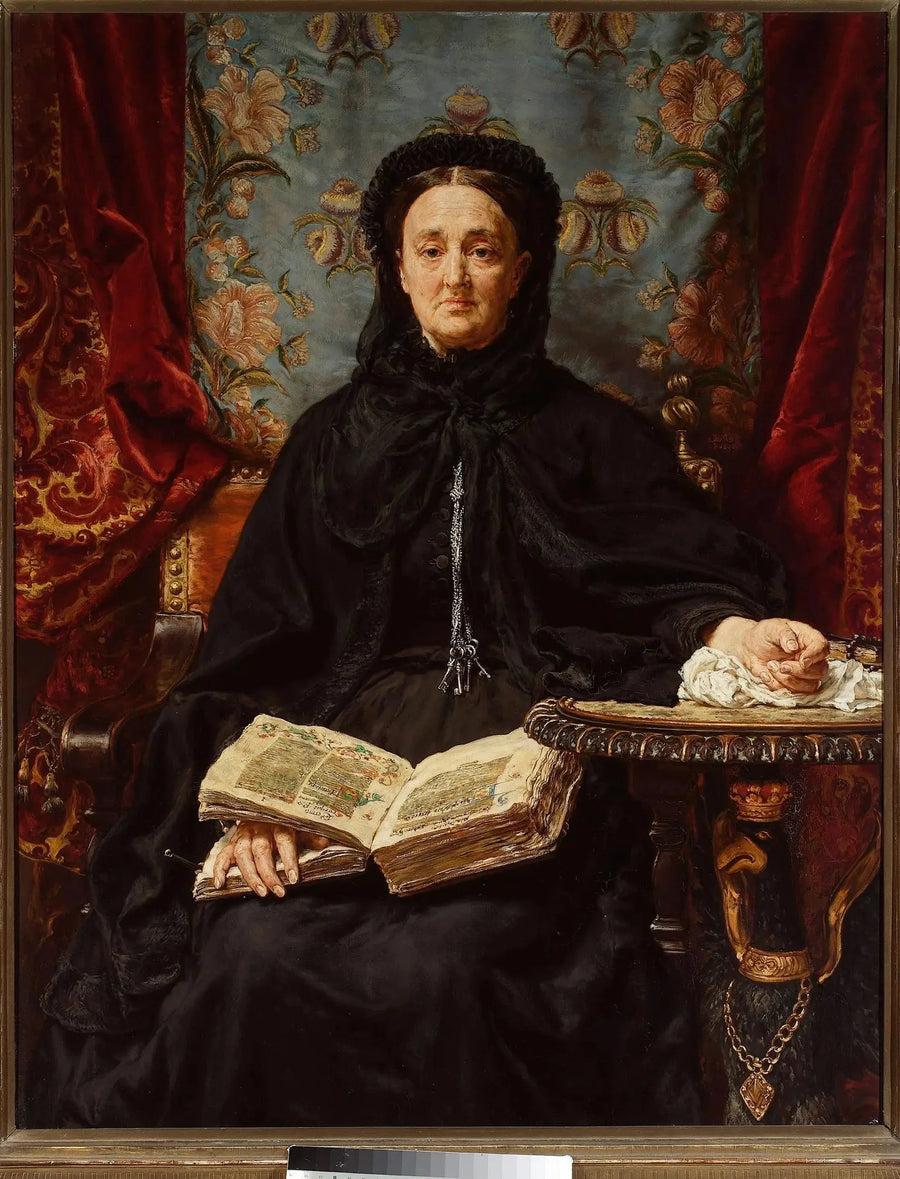 Porträtt av Katarzyna Potocka född Branicka (1825-1907), hustru till Adam - Jan Matejko