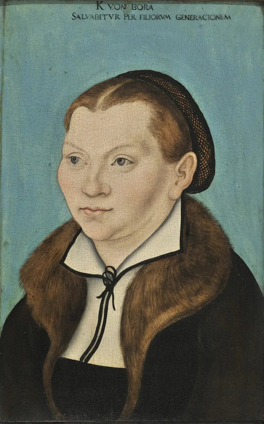 Porträtt av Katharina von Bora - Lucas Cranach den äldre
