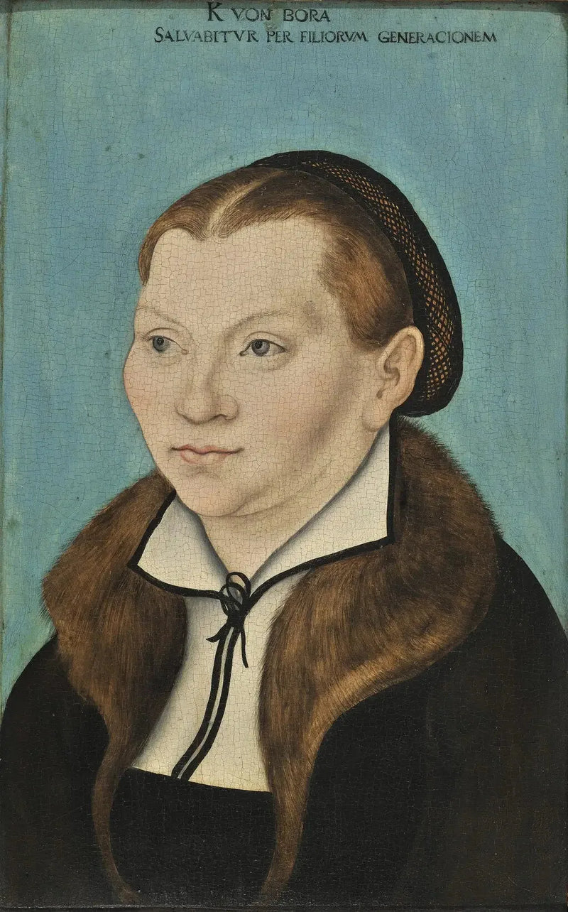 Porträtt av Katharina von Bora - Lucas Cranach den äldre
