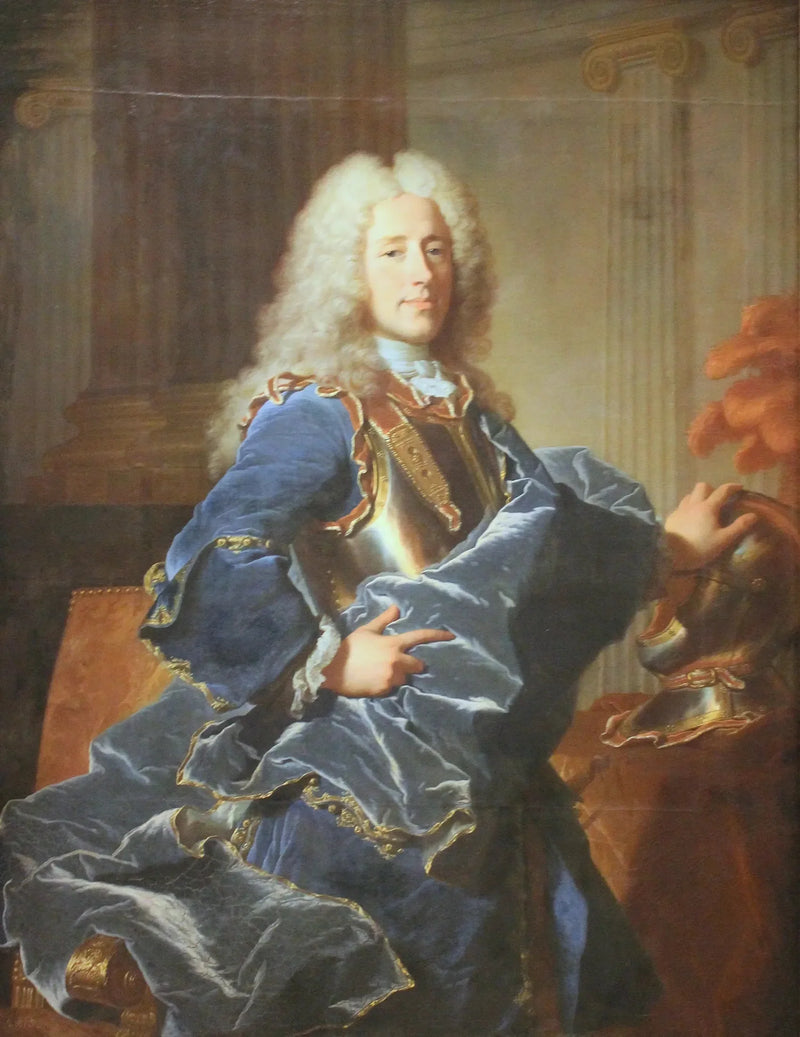 Porträtt av Konrad Detlef, greve von Dehn - Hyacinthe Rigaud