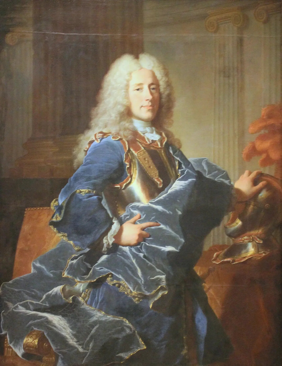 Porträtt av Konrad Detlef, greve von Dehn - Hyacinthe Rigaud