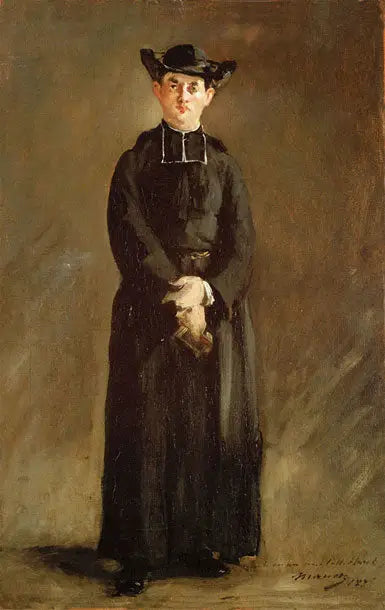 Porträtt av abbot Hurel - Édouard Manet