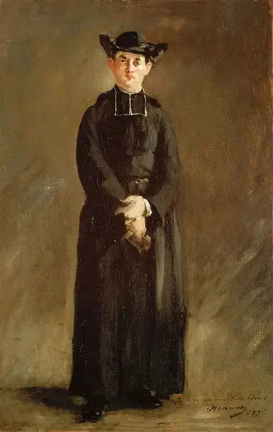 Porträtt av abbot Hurel - Édouard Manet