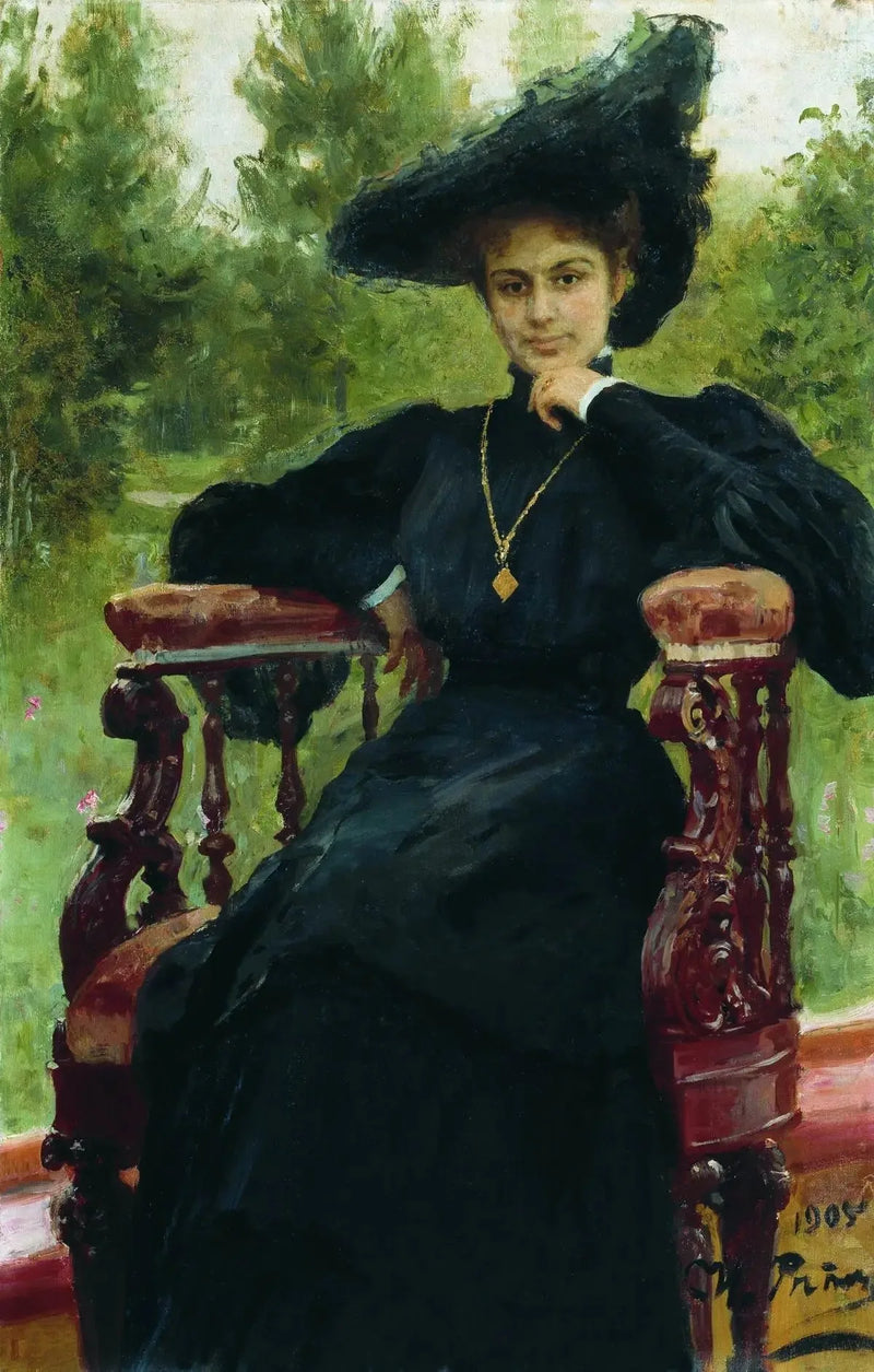Porträtt av skådespelerskan Maria Fiodorovna Andreyeva - Ilya Repin
