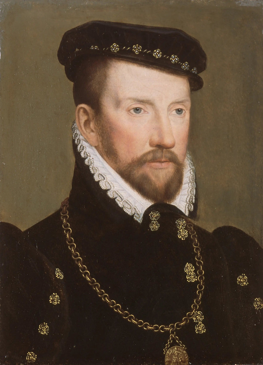 Porträtt av amiral Gaspard II de Coligny - François Clouet