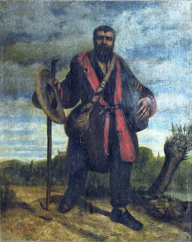 Porträtt av aposteln Johannes Journet som ger sig ut på att erövra den universella harmonin - Gustave Courbet