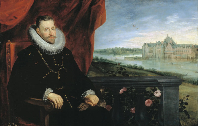 Porträtt av ärkehertig Albert av Österrike - Peter Paul Rubens