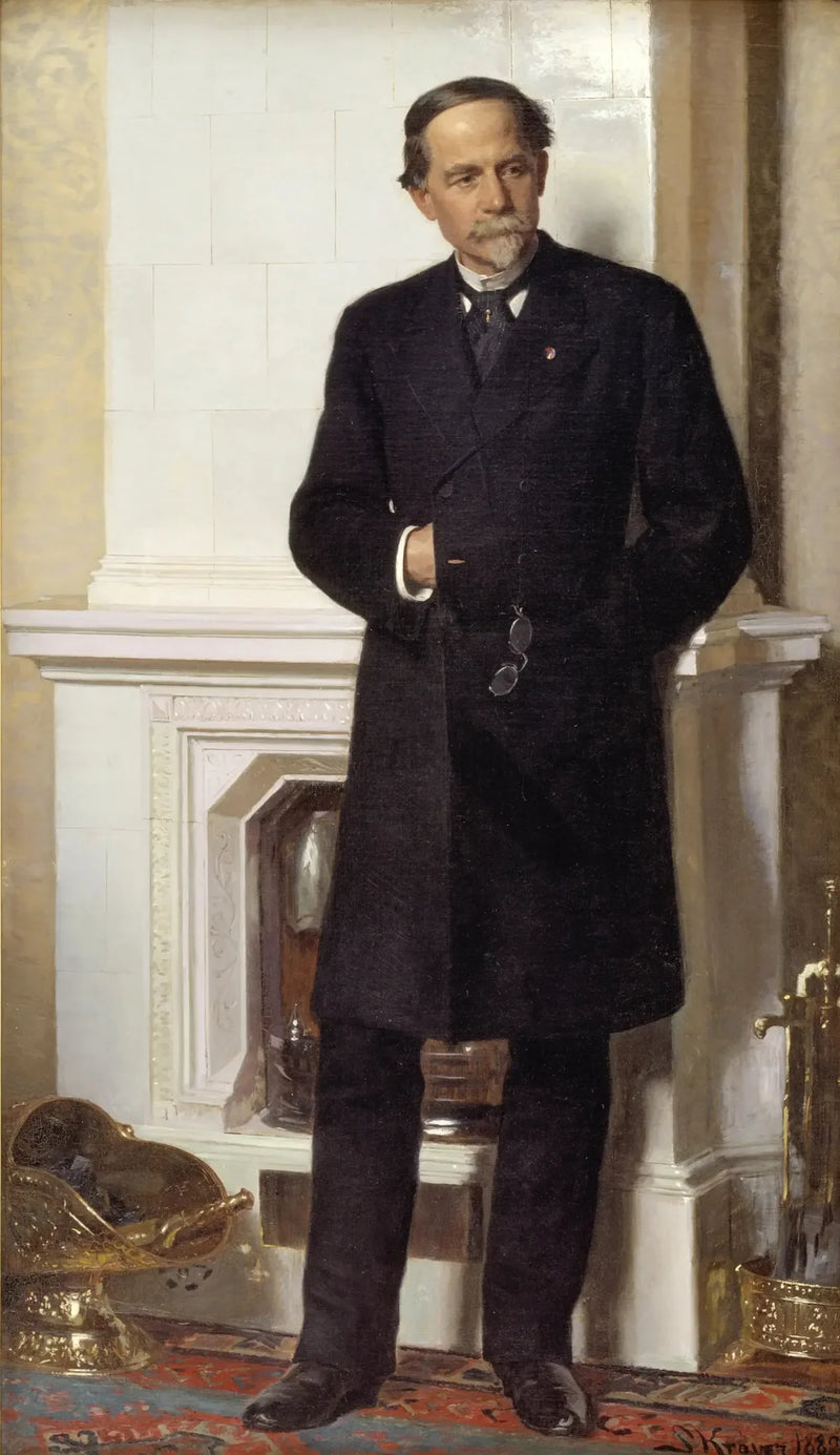 Porträtt av arkitekten Ferdinand Meldahl - Peder Severin Krøyer