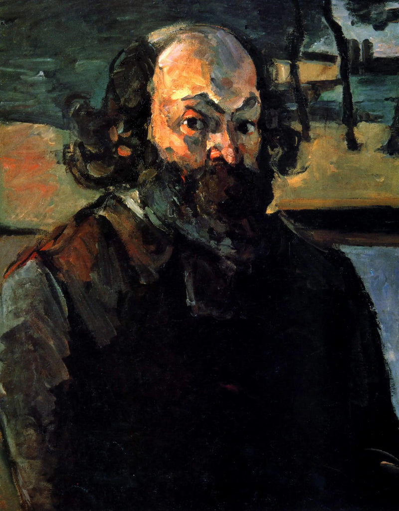 Porträtt av konstnären - Paul Cézanne