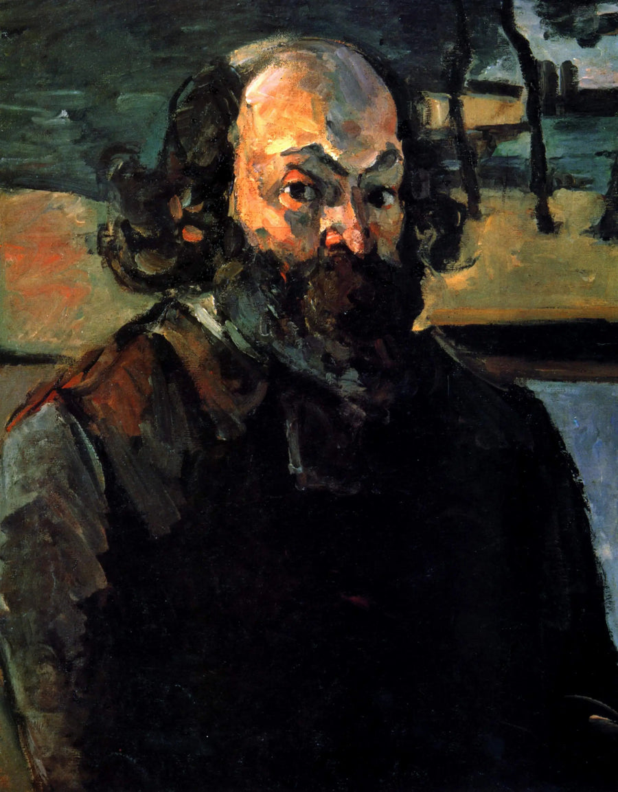 Porträtt av konstnären - Paul Cézanne
