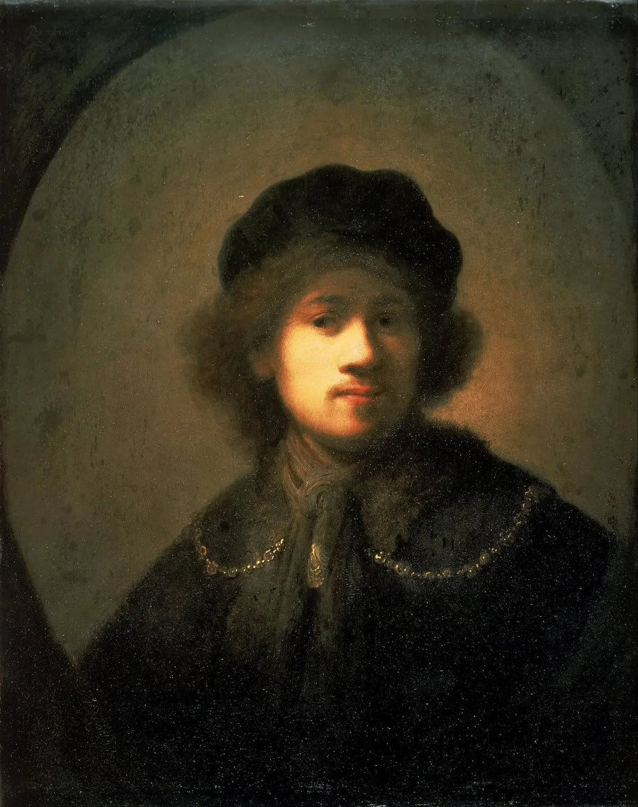 Porträtt av konstnären som ung man - Rembrandt
