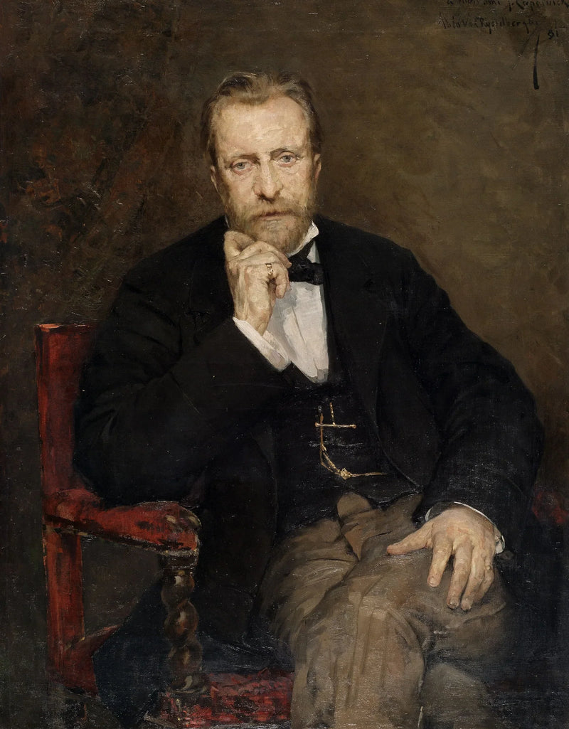 Porträtt av konstnären Jean Capeinick - Théo van Rysselberghe