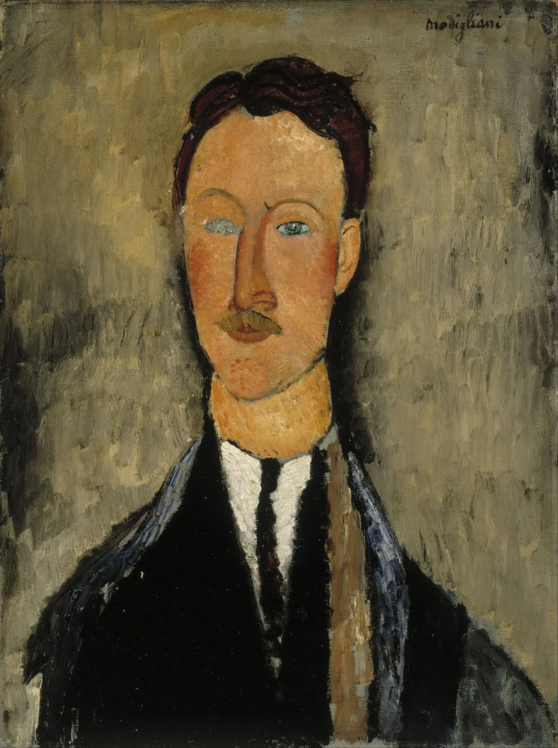 Porträtt av konstnären Léopold Survage - Amedeo Modigliani