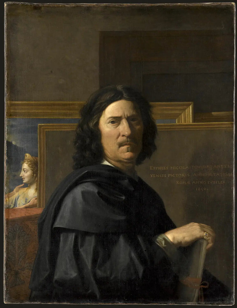 Porträtt av konstnären - Nicolas Poussin