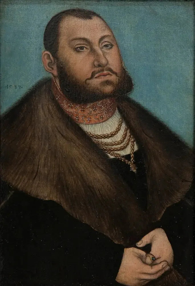 Porträtt av väljaren Jean Frédéric den Storsinnade av Sachsen (1503-1554) - Lucas Cranach den äldre