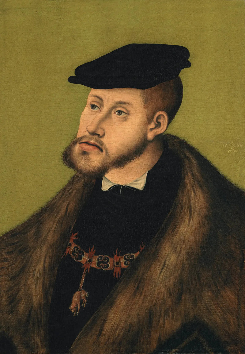 Porträtt av kejsar Karl V. - Lucas Cranach den äldre