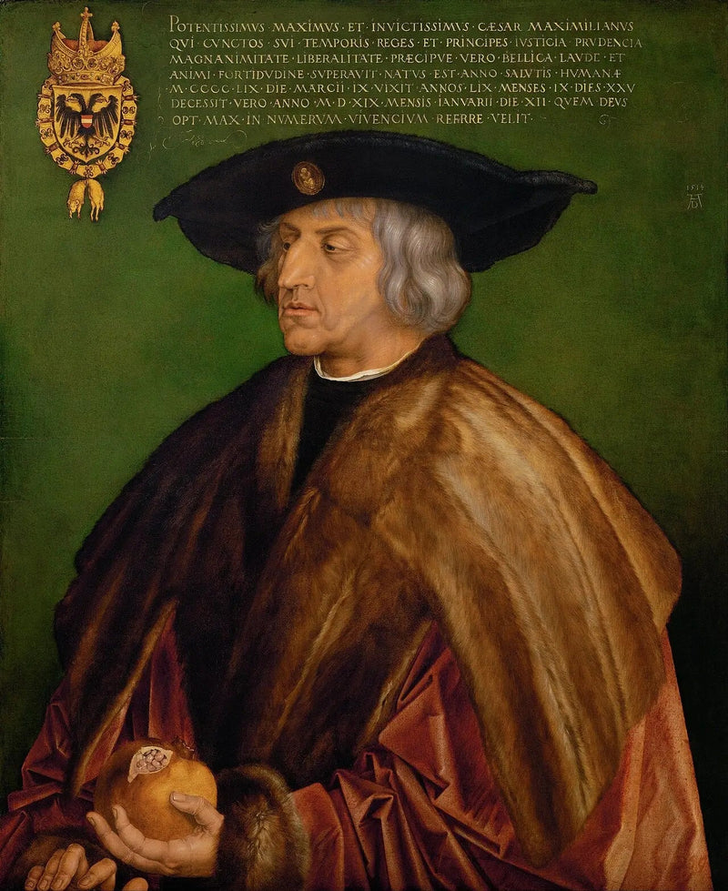 Porträtt av kejsaren Maximilian I - Albrecht Dürer