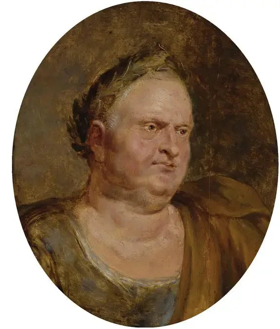 Porträtt av den romerska kejsaren Vitellius - Peter Paul Rubens