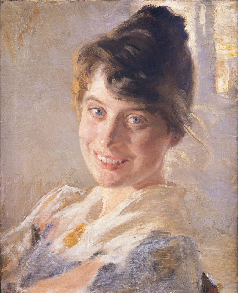 Porträtt av konstnärens fru, Marie - Peder Severin Krøyer