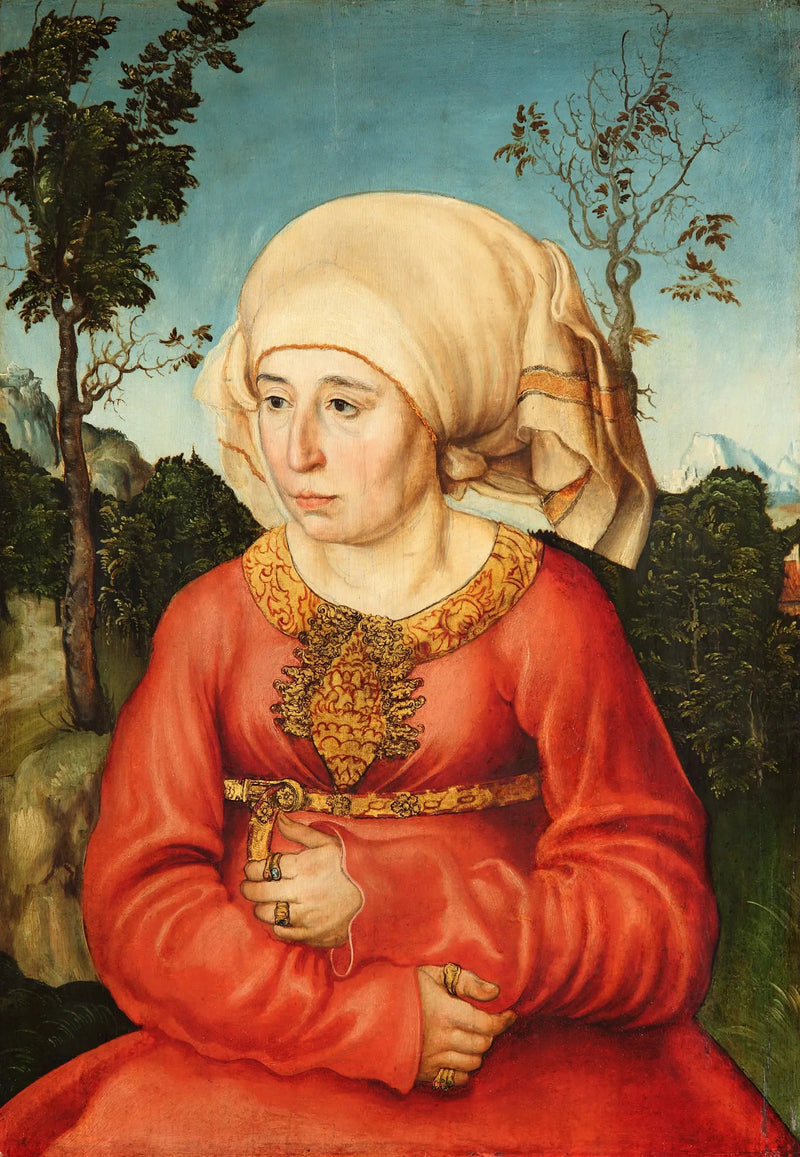 Porträtt av en jurists fru - Lucas Cranach den äldre