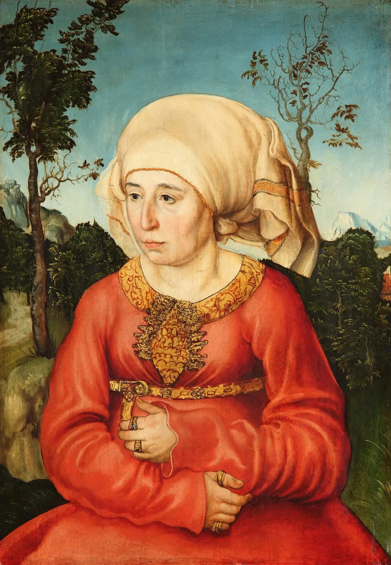 Porträtt av en jurists fru - Lucas Cranach den äldre