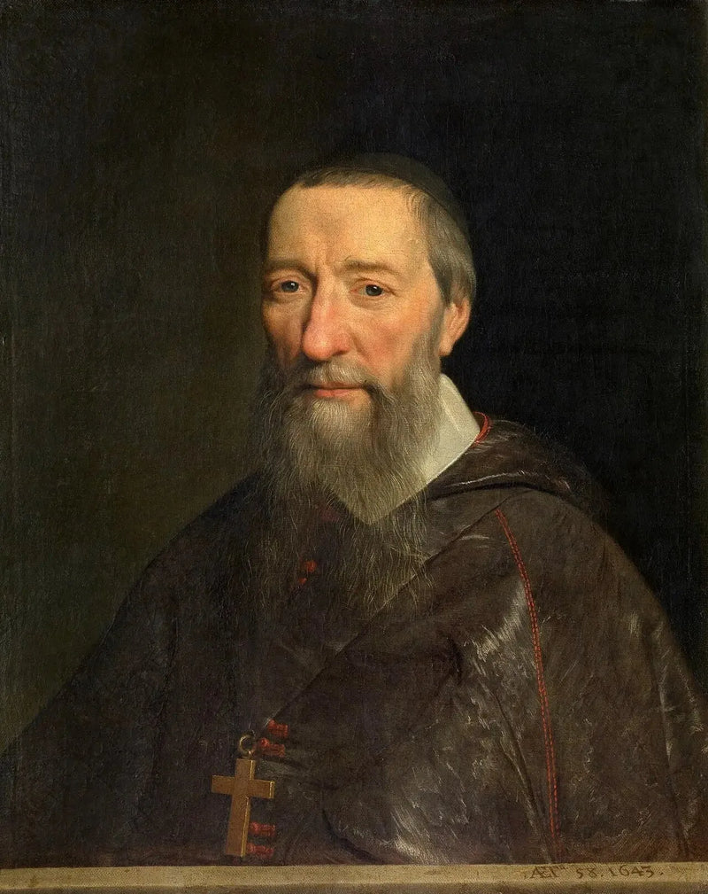 Biskopen Jean-Pierre Camus porträtt - Philippe de Champaigne