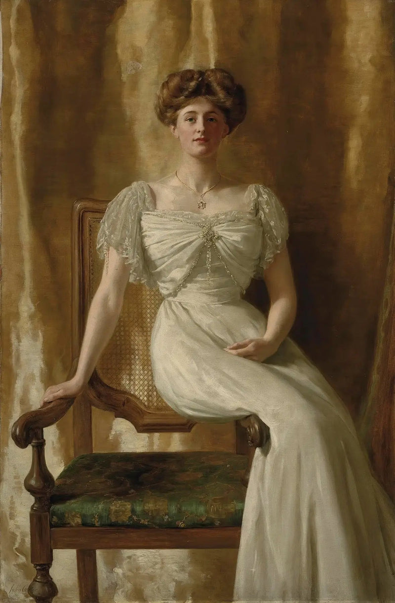 Porträtt av den hedervärda fru Harold Ritchie - John Collier