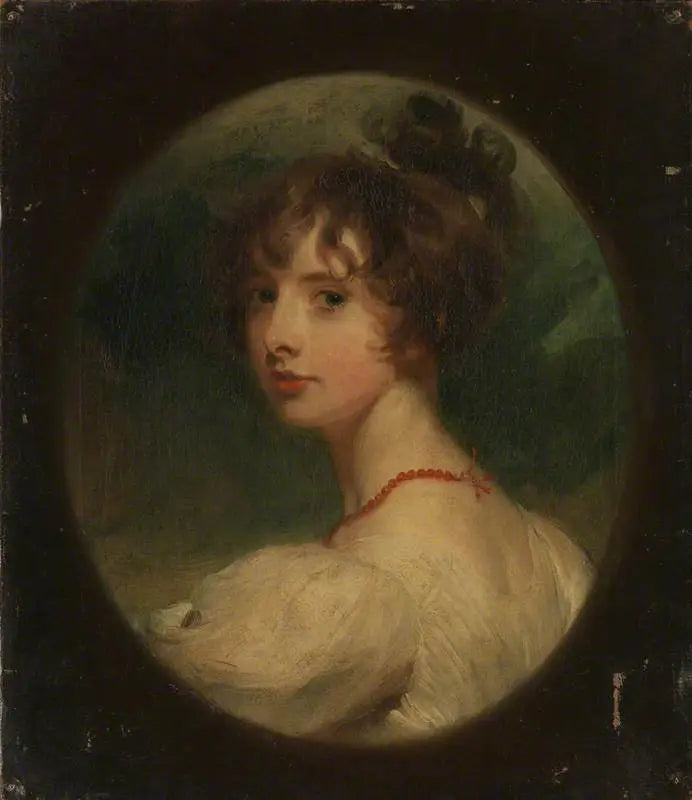 Porträtt av den ärbara Emily Mary Lamb (1787-1869), framtida grevinna Cowper och vicontessa Palmerston - Thomas Lawrence