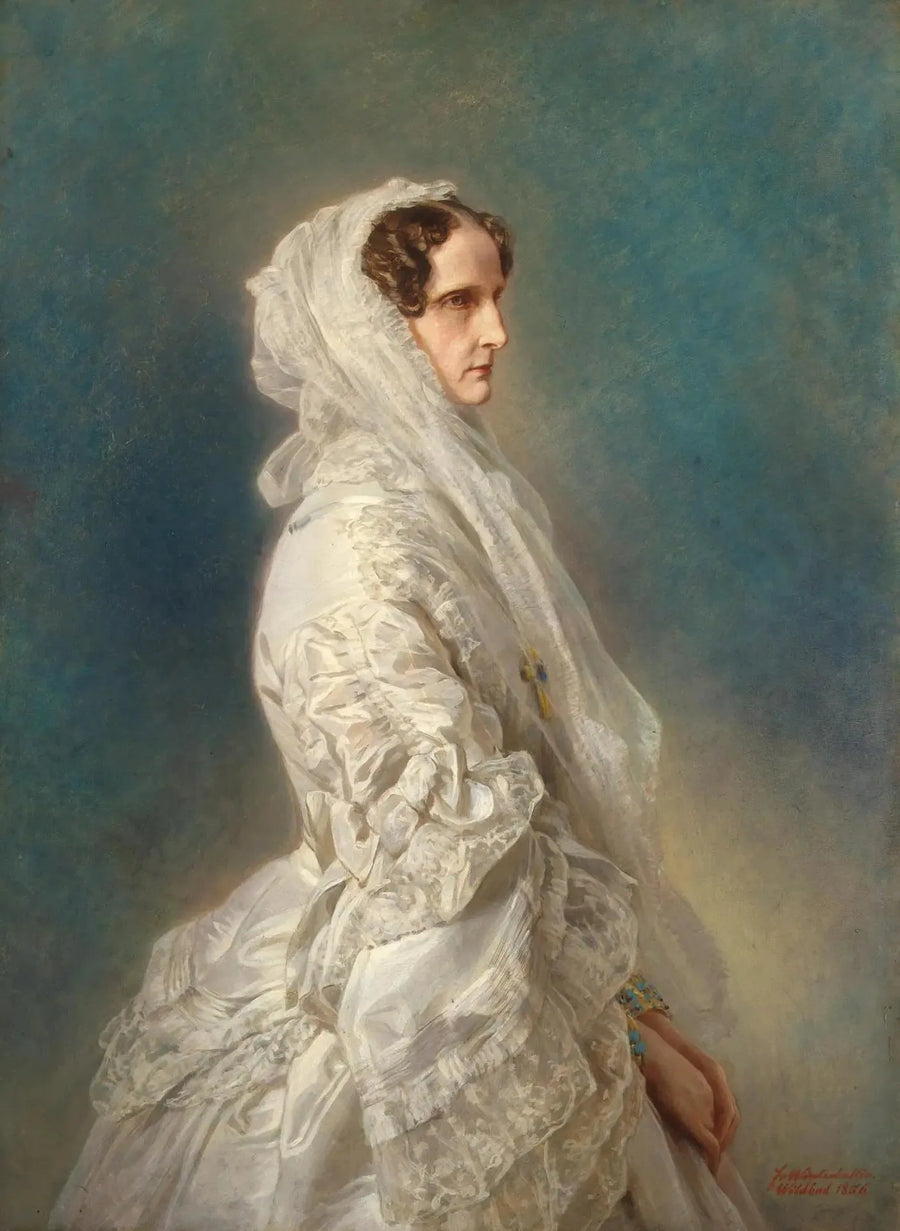 Porträtt av kejsarinnan Alexandra Fiodorovna - Franz Xaver Winterhalter