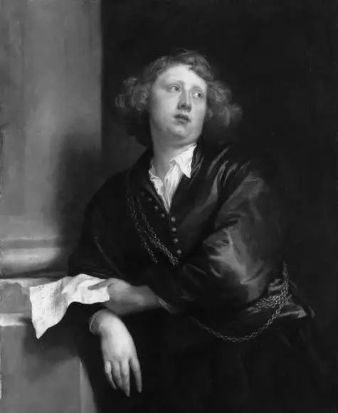 Porträtt av orgelspelaren Hendrik Liberti - Antoine van Dyck