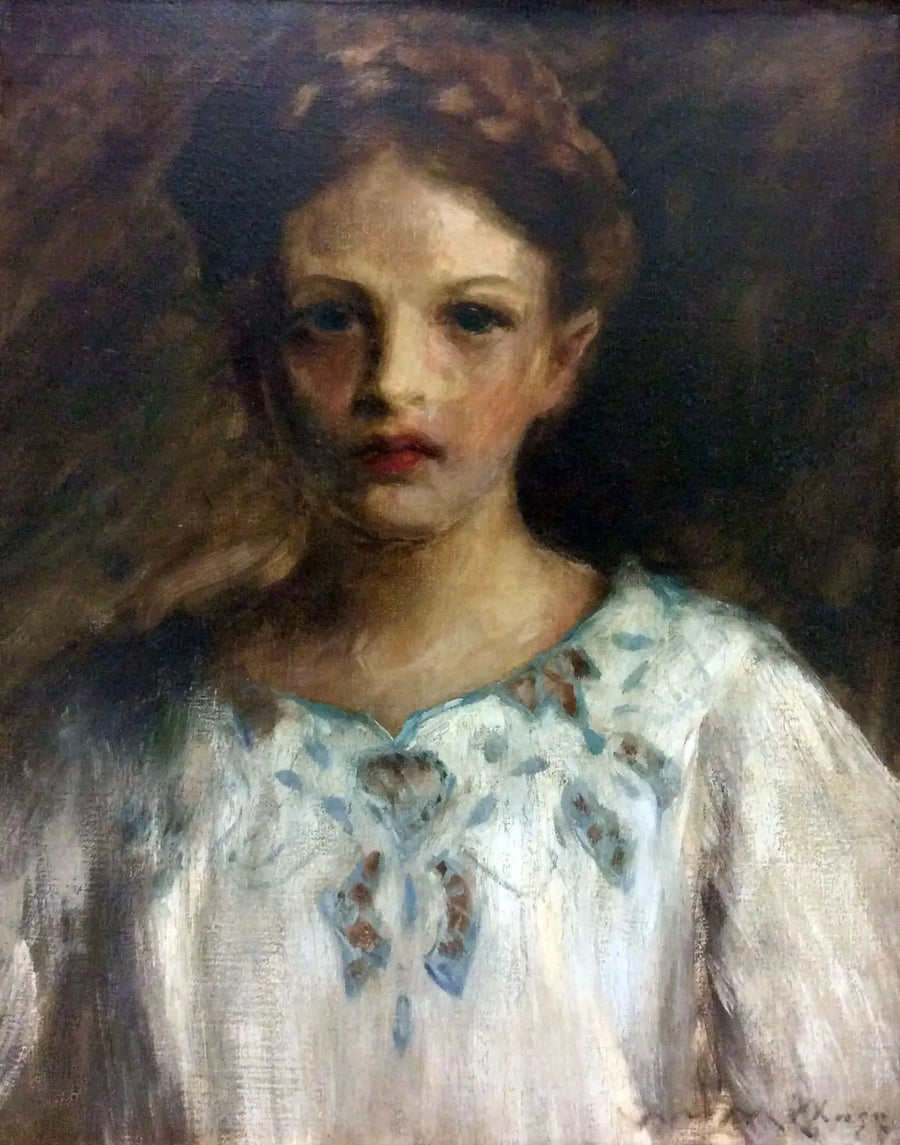 Porträtt av baronessan Ida-Gro van Dahlerup - William Merritt Chase