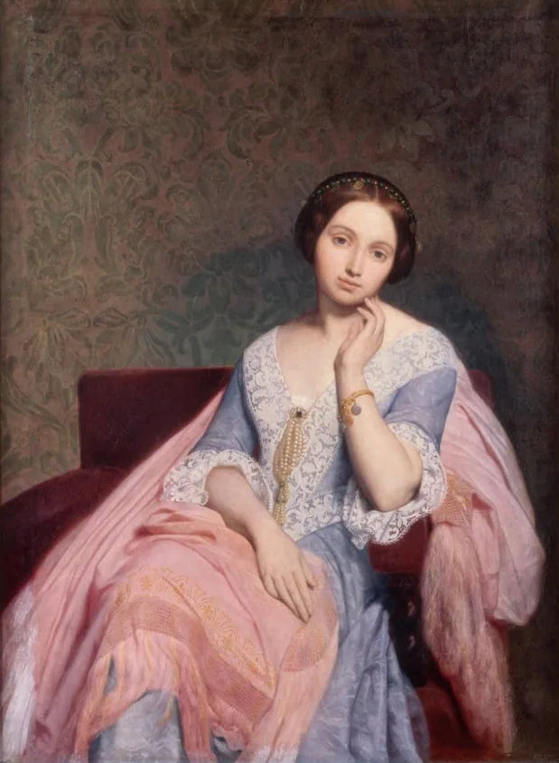 Porträtt av baronessan Nathaniel de Rothschild - Ary Scheffer