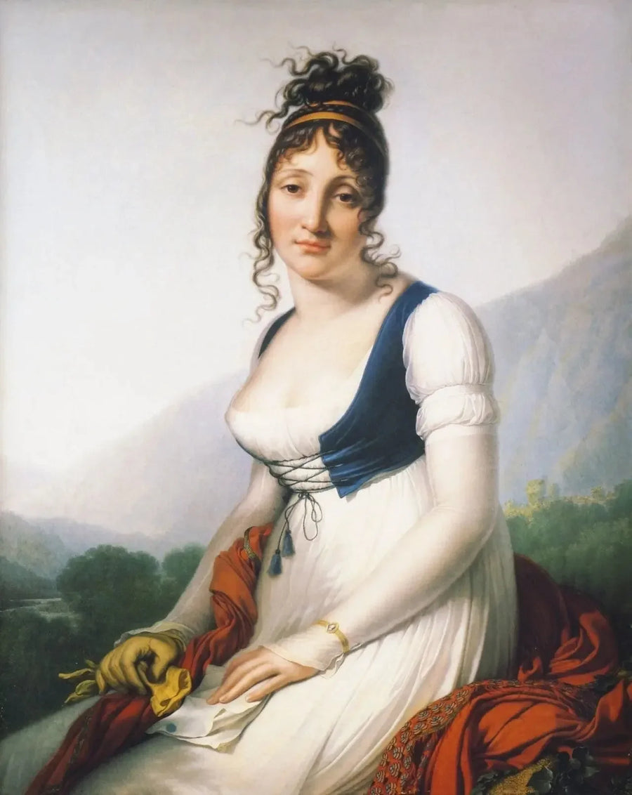 Porträtt av grevinnan de Bonneval - Anne-Louis Girodet