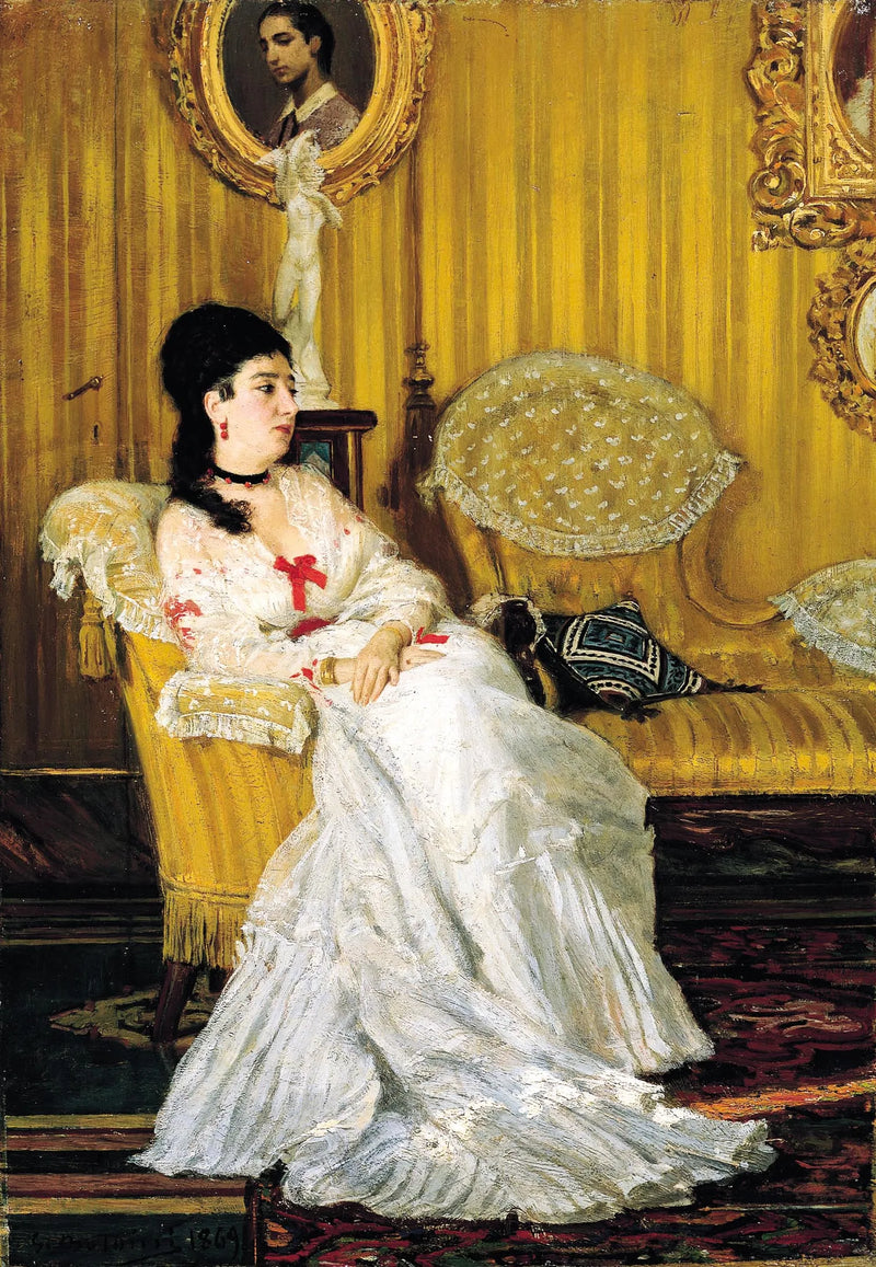 Porträtt av grevinnan Carlotta Aloisi Papudoff - Giovanni Boldini
