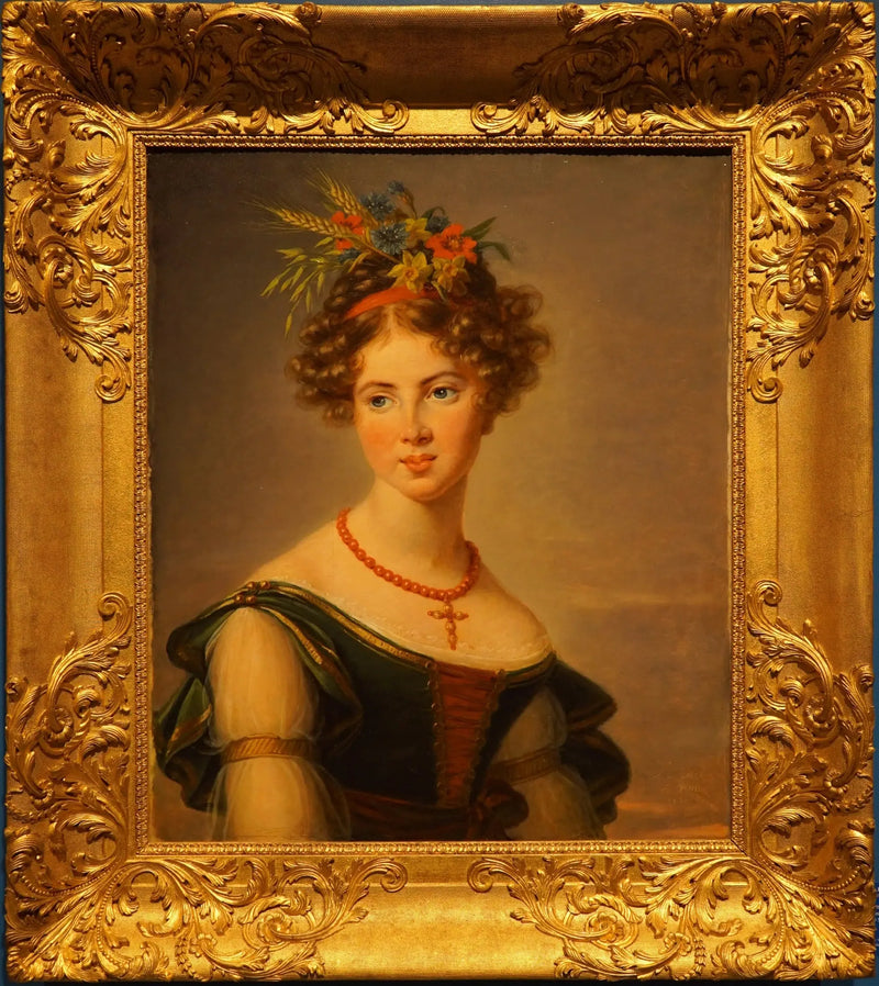 Porträtt av grevinnan Joséphine Mathilde Henriette Caroline de Baussancourt, född Bernard de Sassenay - Élisabeth Vigée Le Brun