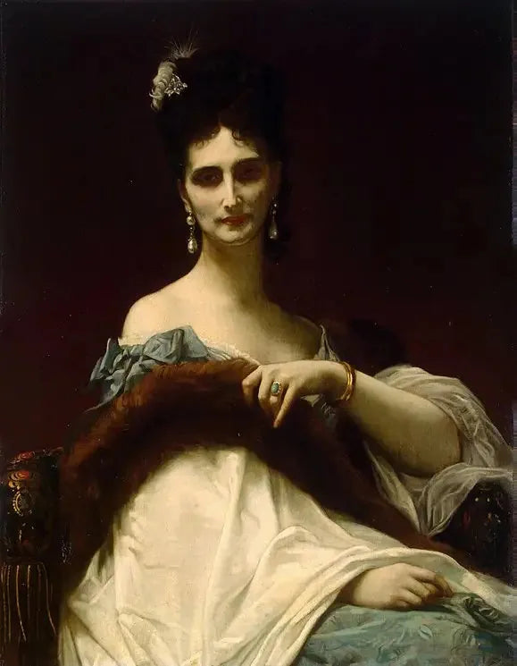Porträtt av grevinnan de Koller (född Maria Riznich) - Alexandre Cabanel