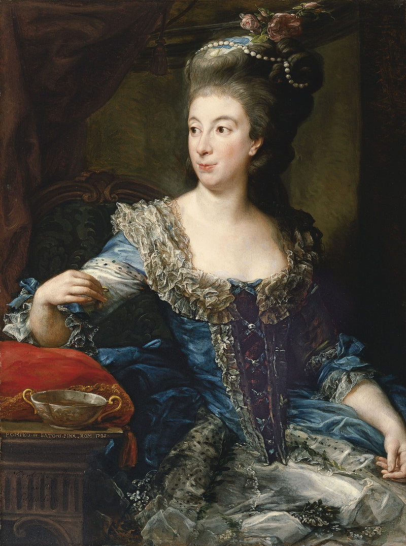 Porträtt av grevinnan Maria Benedetta di San Martino - Pompeo Batoni