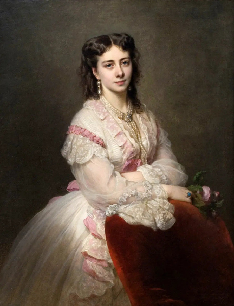Porträtt av grevinnan Marie Branicka de Bialacerkiew [född prinsessa Sapieha] - Franz Xaver Winterhalter