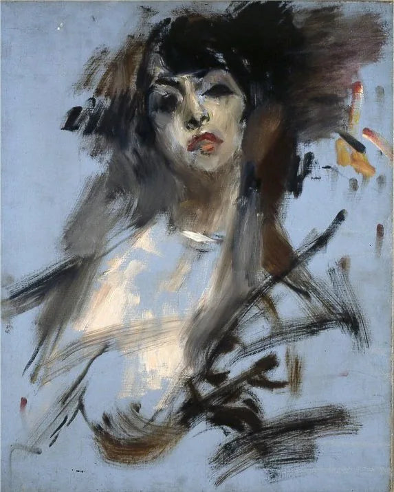 Porträtt av grevinnan Saffo Zuccoli - Giovanni Boldini