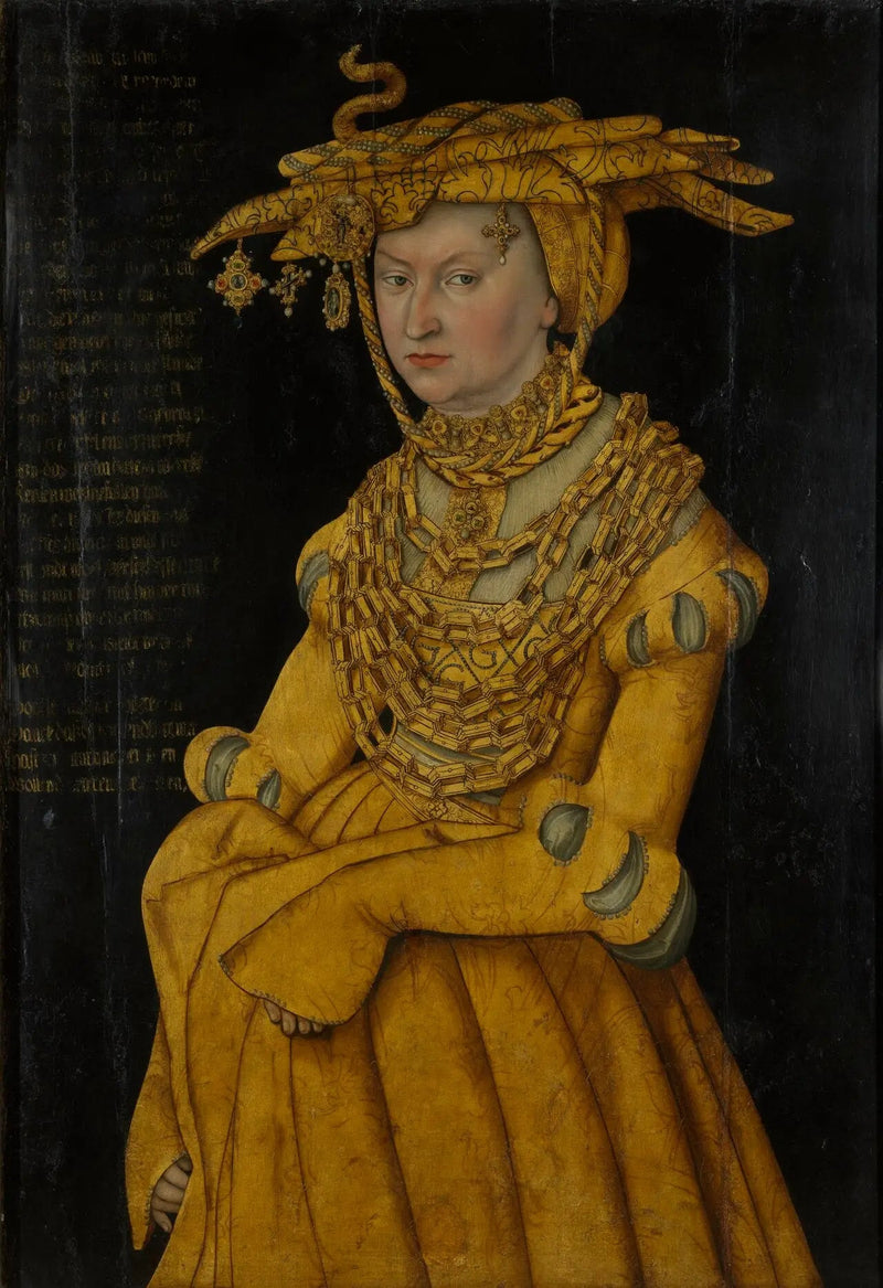 Porträtt av hertiginna Catherine av Sachsen - Lucas Cranach den äldre
