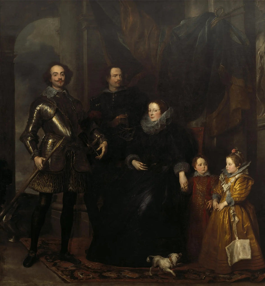 Familjeporträtt av Lomellini - Antoine van Dyck