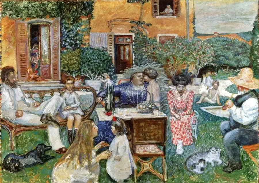 Terrassfamiljens porträtt - Pierre Bonnard