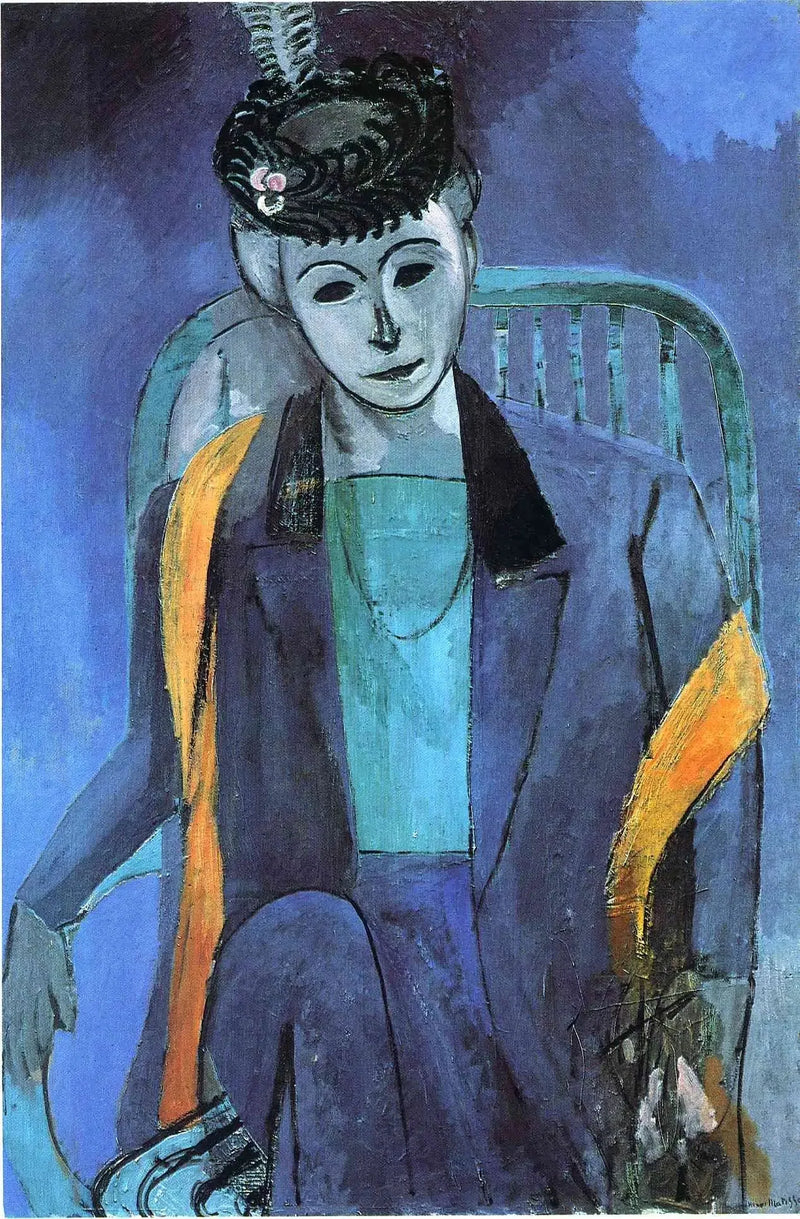 Porträtt av konstnärens fru - Henri Matisse