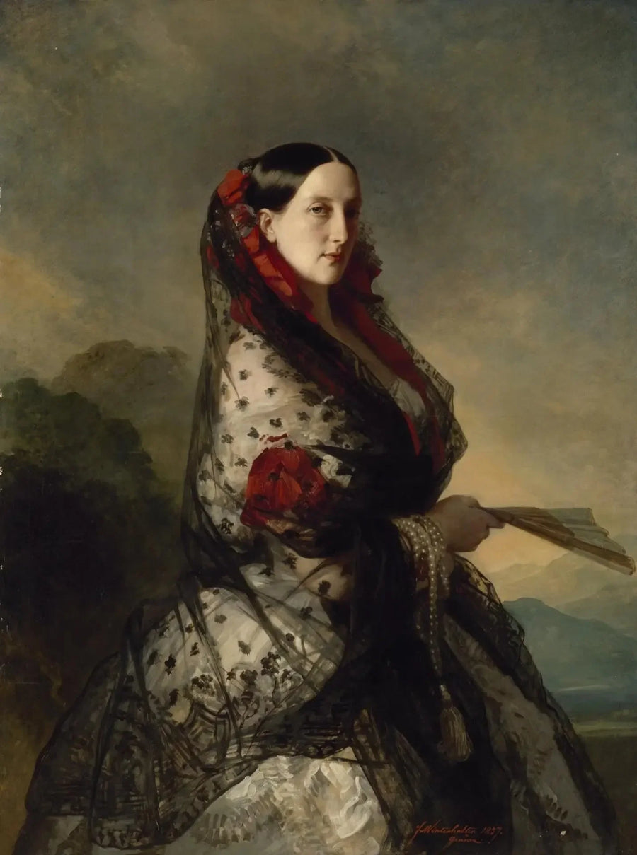 Porträtt av storhertiginna Maria Nikolaïevna - Franz Xaver Winterhalter