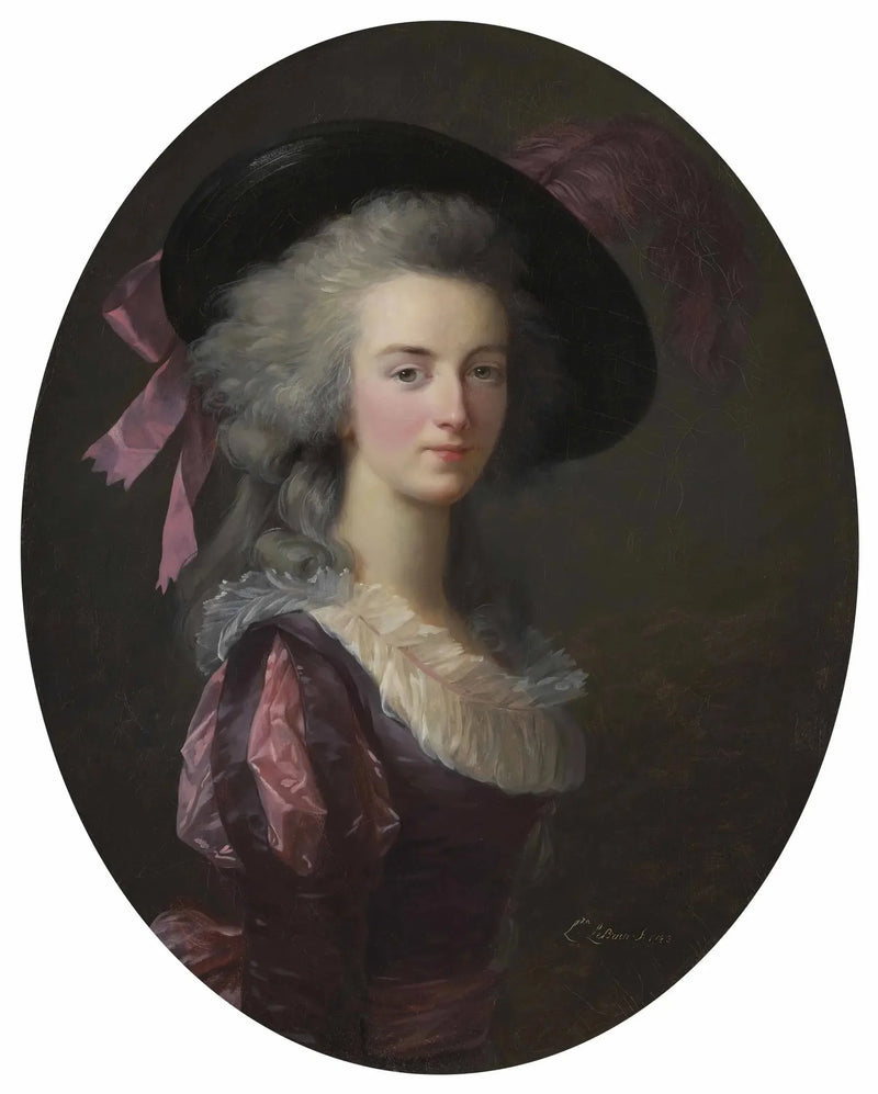 Porträtt av marskalkinnan-grevinnan de Mailly, född Blanche Charlotte Marie Félicité de Narbonne Pelet - Élisabeth Vigée Le Brun