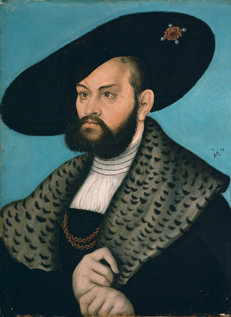 Porträtt av markgrevinna Albert av Brandenburg-Ansbach, hertig av Preussen - Lucas Cranach den äldre